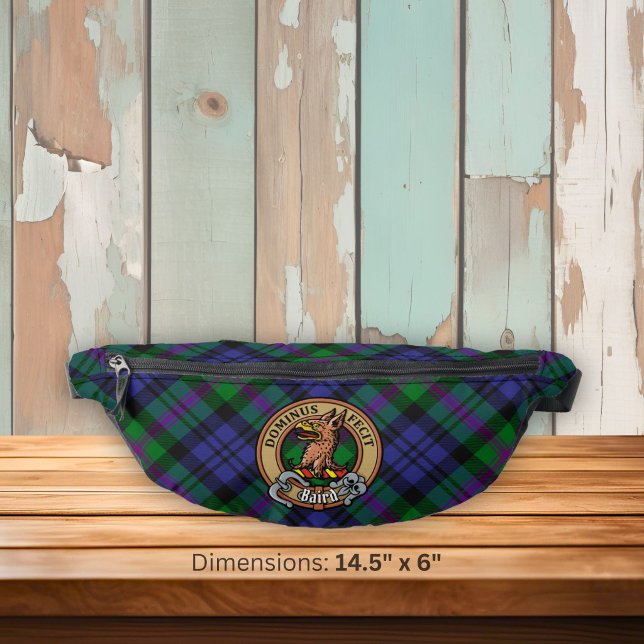 Clan Baird Crest over Tartan Fanny Pack (Creator Uploaded)