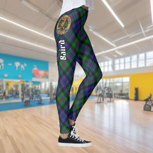 Clan Baird Crest over Tartan Leggings