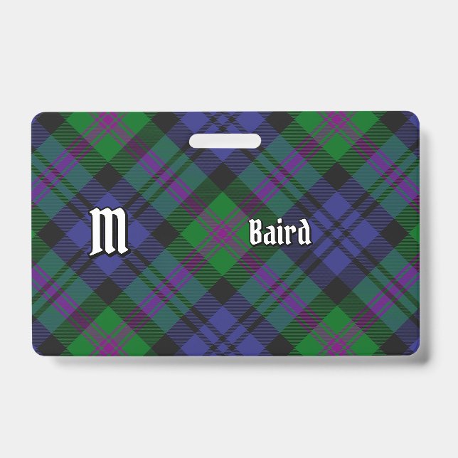 Clan Baird Tartan Badge (Front)