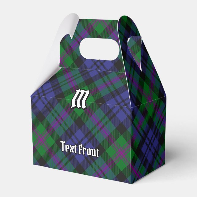Clan Baird Tartan Favor Box (Front Side)