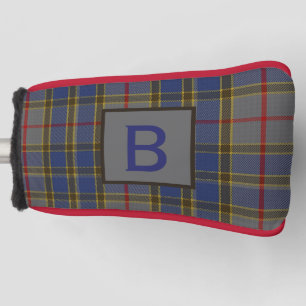 Clan Balfour Plaid Monogrammed Golf Head Cover