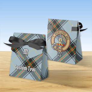 Clan Bell Crest over Tartan Favor Box