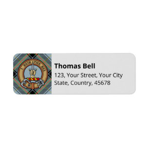 Clan Bell Crest sur Tartan