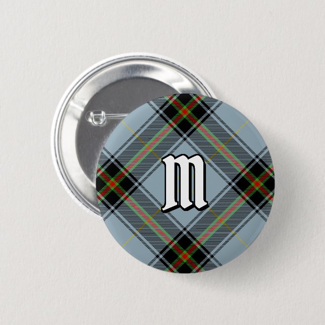 Clan Bell Tartan 2 Inch Round Button (Front & Back)