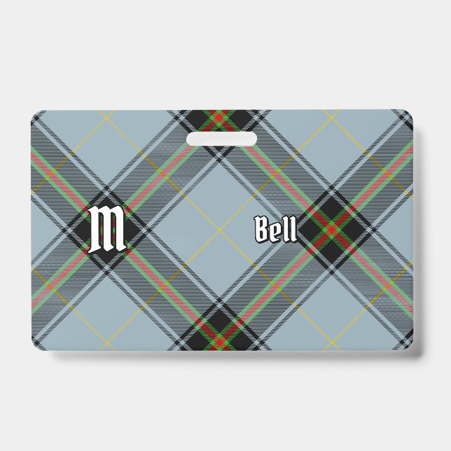 Clan Bell Tartan Badge (Front)