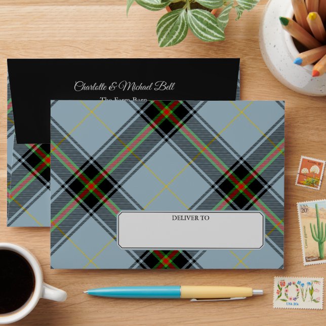 Clan Bell Tartan Envelope (Desk)