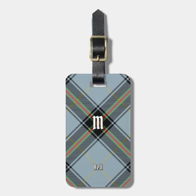 Clan Bell Tartan Luggage Tag (Front Vertical)