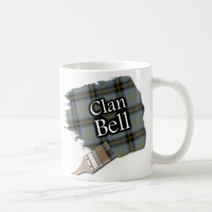 Clan Bell Tartan Paint Brush Cup Mug