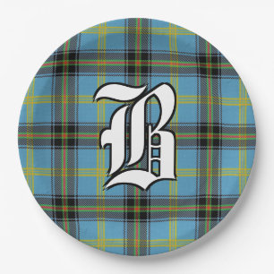 Clan Bell Tartan Plaid Paper Plate