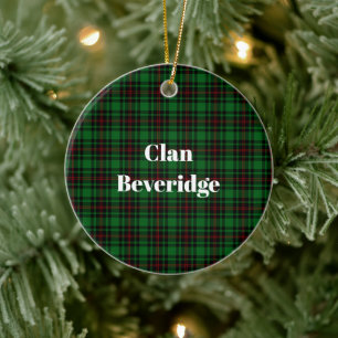 Clan Beveridge Tarta Ceramic Ornament