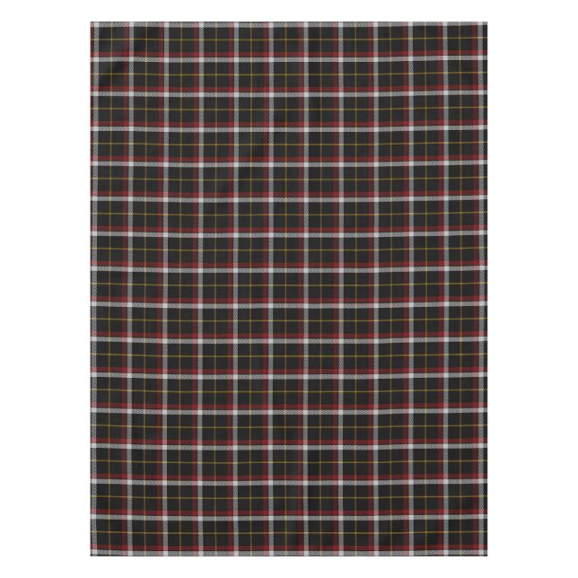 Clan Black Tartan Tablecloth (Front)