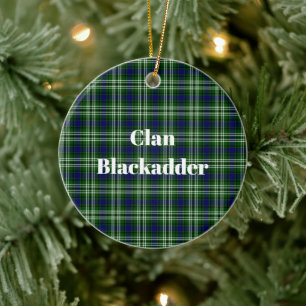 Clan Blackadder Tartan Ceramic Ornament