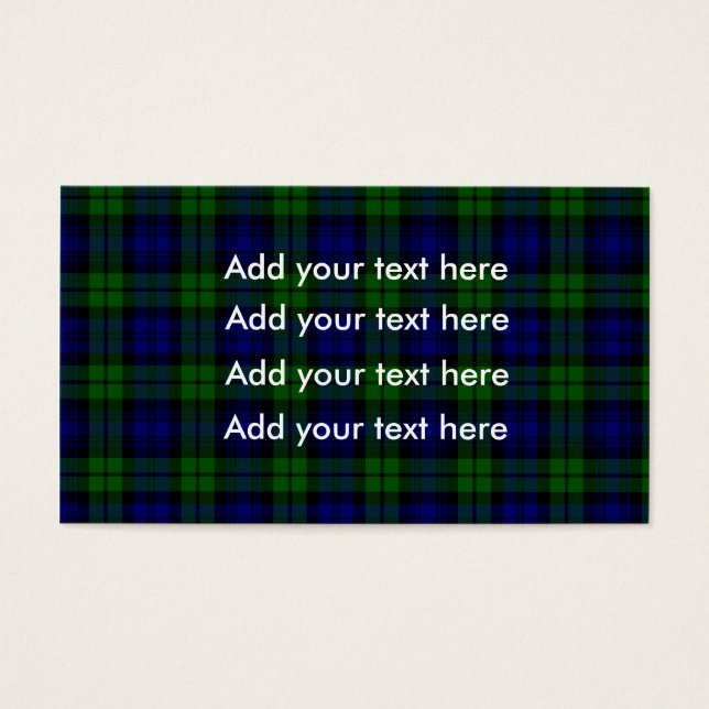 Clan Blackwatch tartan Campbell (Devant)