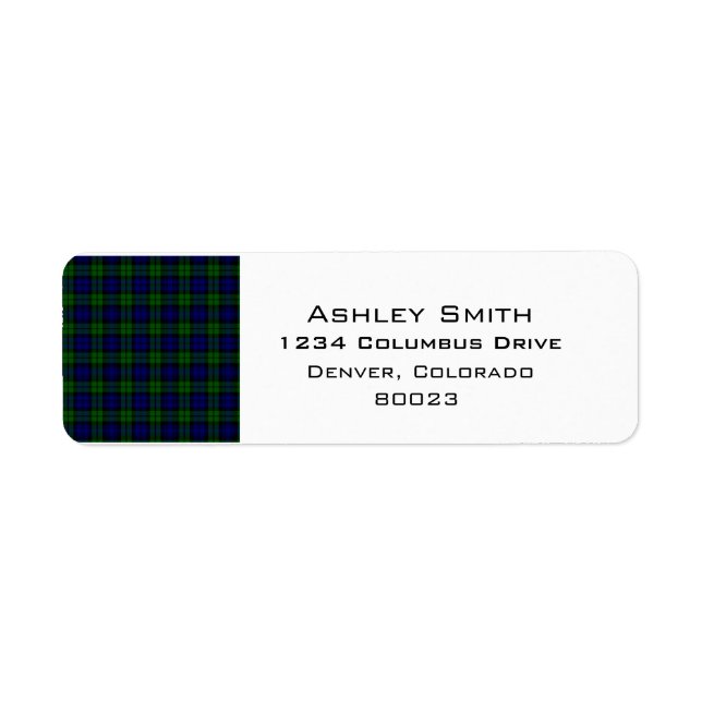 Clan Blackwatch tartan Campbell (Devant)