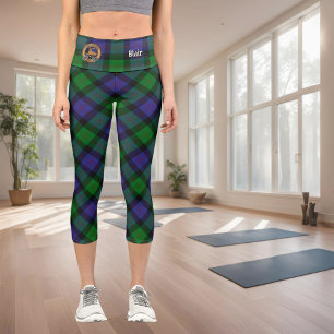 Clan Blair Tartan Capri Leggings