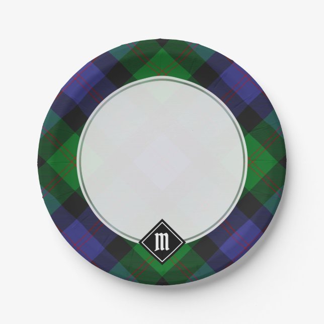 Clan Blair Tartan Paper Plates (Front)