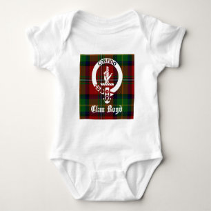 Clan Boyd Crest Tartan Baby Bodysuit
