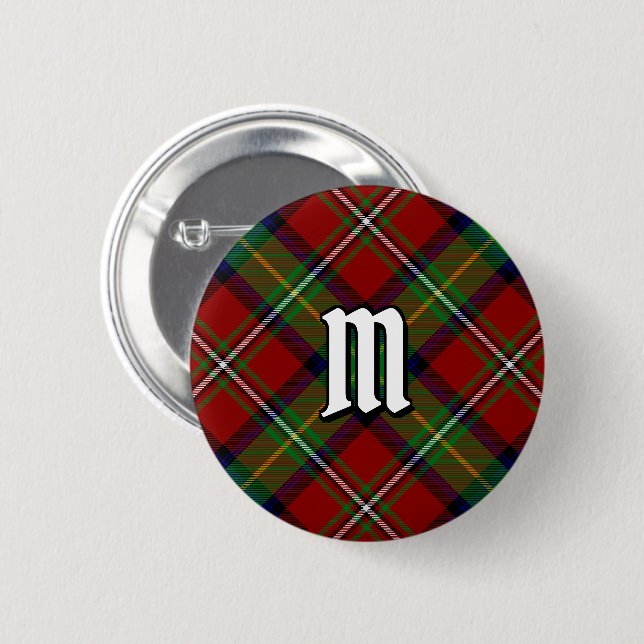 Clan Boyd Tartan 2 Inch Round Button (Front & Back)