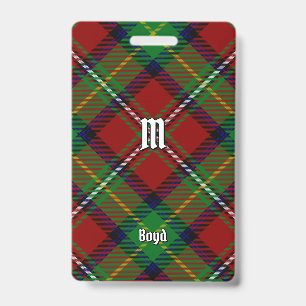 Clan Boyd Tartan Badge
