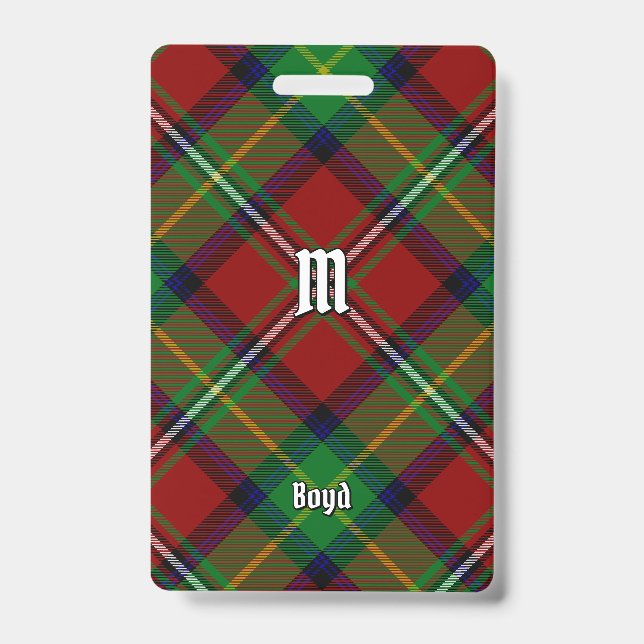 Clan Boyd Tartan Badge (Front)