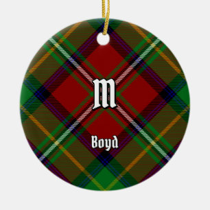 Clan Boyd Tartan Ceramic Ornament