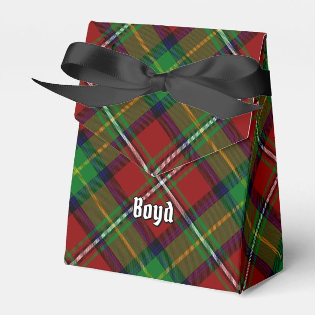 Clan Boyd Tartan Favor Box (Front Side)