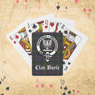 Clan Boyle Crest & Tartan Playing Cards