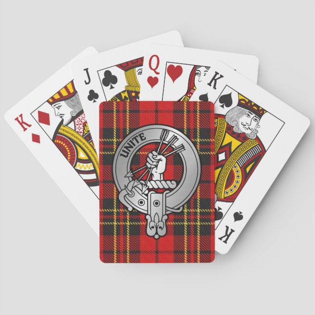 Clan Brodie Crest & Tartan Playing Cards (Back)