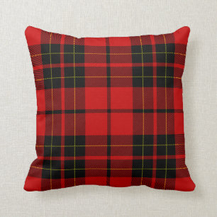 Clan Brodie Modern Scottish Tartan Plaid Throw Pillow