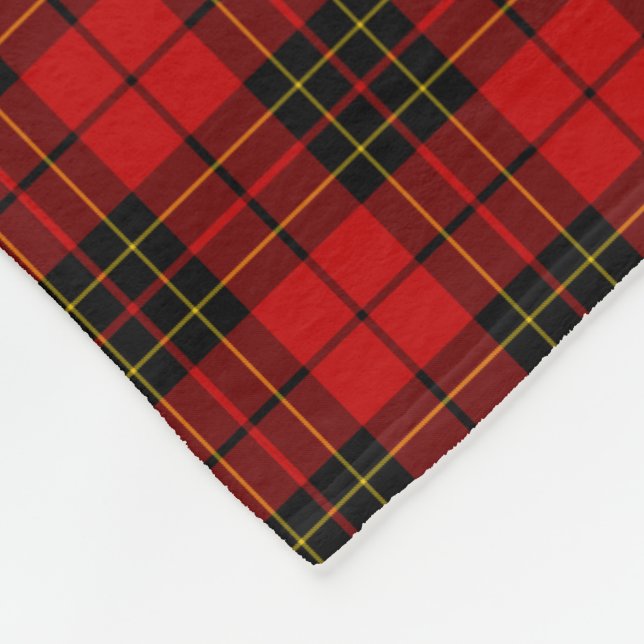 Clan Brodie Scottish Tartan Plaid Pattern Fleece Blanket (Corner)