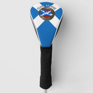 Clan Brodie Tartan Knot & Flag Golf Head Cover