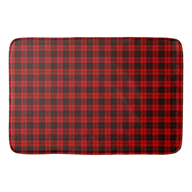 Clan Brodie Tartan Plaid Bath Mat (Front)