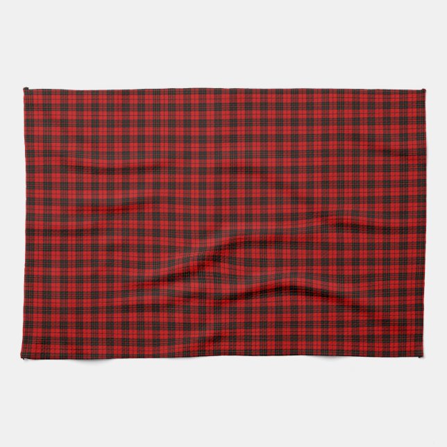Clan Brodie Tartan Plaid Kitchen Towel (Horizontal)