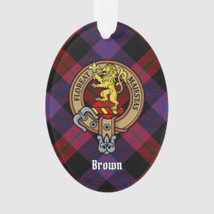 Clan Brown Crest sur Tartan