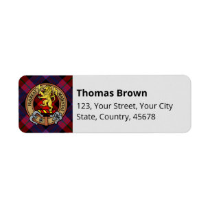 Clan Brown Crest sur Tartan