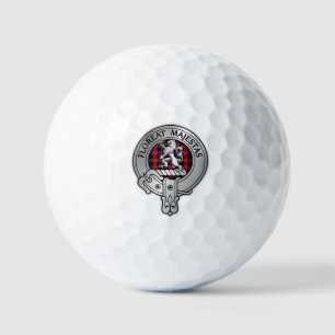 Clan Brown Crest & Tartan Golf Balls