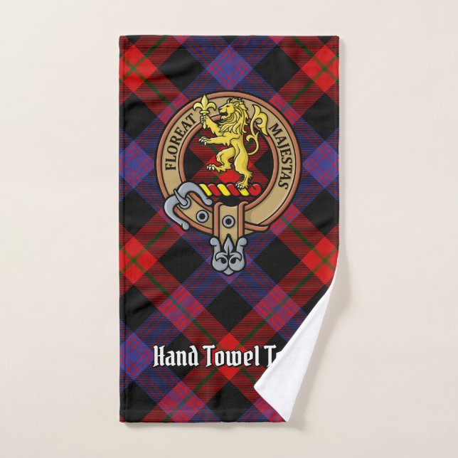 Clan Brown over Tartan Bath Towel Set (Hand Towel)
