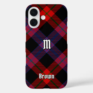Clan Brown Tartan iPhone 16 Case