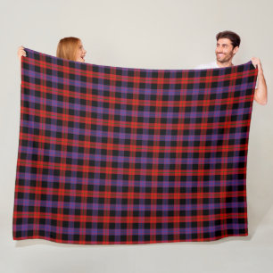 Clan Brown Tartan Fleece Blanket