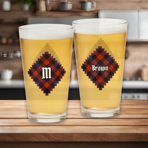 Clan Brown Tartan Glass