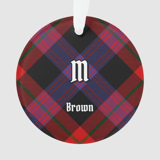 Clan Brown Tartan Ornament (Front)