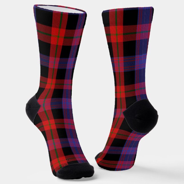 Clan Brown Tartan  Socks (Angled)