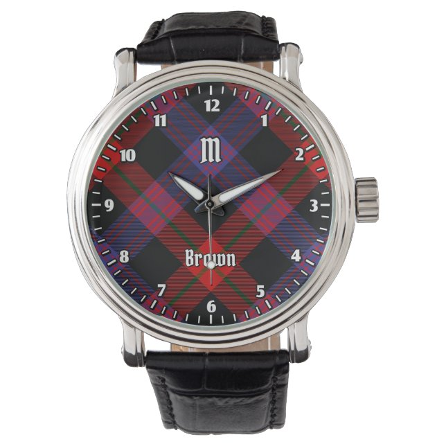 Clan Brown Tartan Watch (Front)