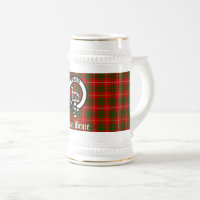 Clan Bruce Crest Badge & Tartan Custom