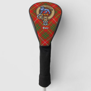 Clan Bruce Crest over Tartan Golf Head Cover
