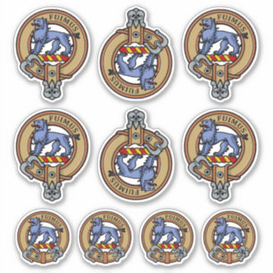 Clan Bruce Crest Sticker Set