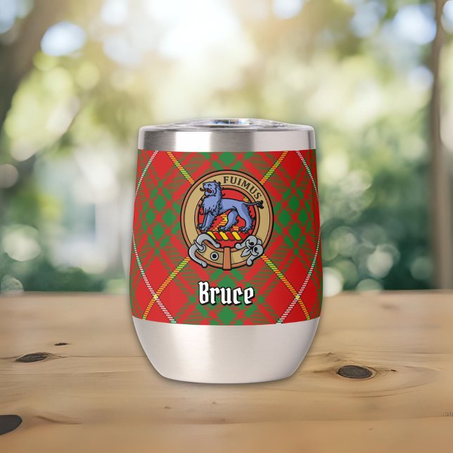 Clan Bruce Crest sur Tartan (Créateur téléchargé)