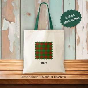 Clan Bruce Hunting Tartan Tote Bag