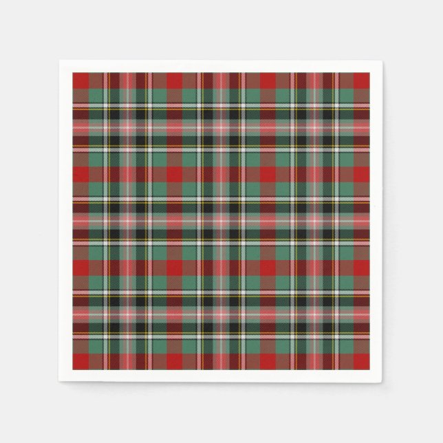 Clan Bruce Of Kinnaird Tartan Napkin (Front)