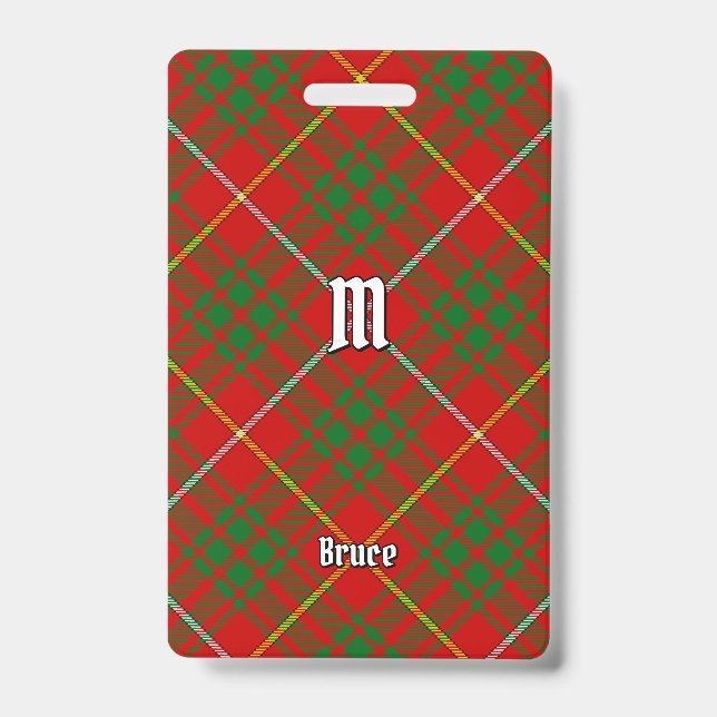 Clan Bruce Tartan Badge (Front)